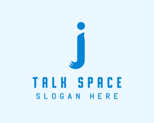 Conversation - Hawk Bird Letter J logo design