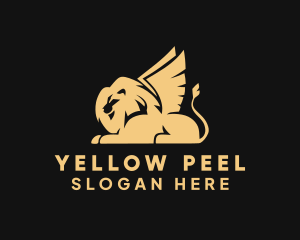 Premium Yellow Griffin logo design