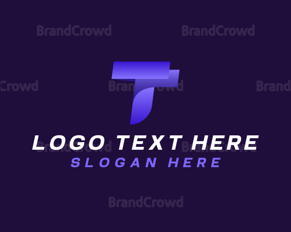 Creative Tech Digital Letter T Logo