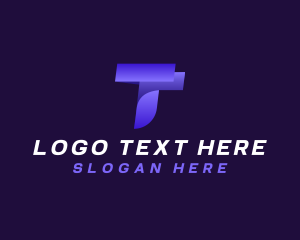 Firm - Creative Tech Digital Letter T logo design