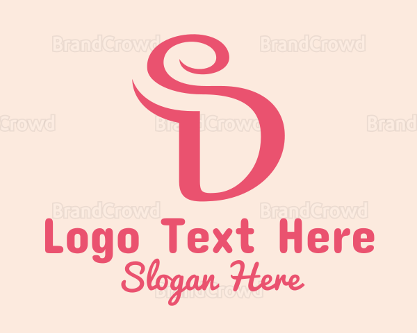 Curvy Letter SD Logo