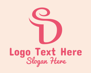 Letter Sd - Curvy Letter SD logo design