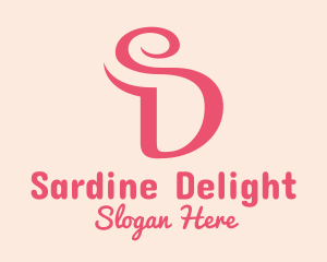 Curvy Letter SD logo design