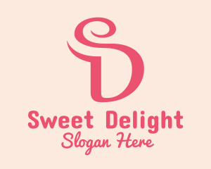 Curvy Letter SD logo design