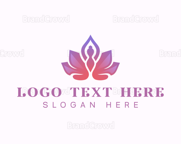 Yoga Wellness Lotus Logo