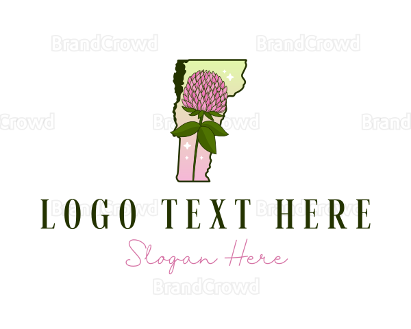 Vermont Garden Flower Logo