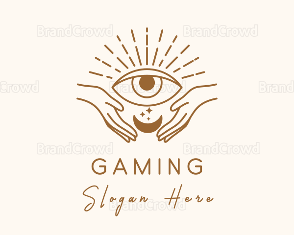 Moon Eye Mystic Hand Logo