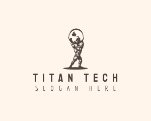 Atlas Titan Globe logo design