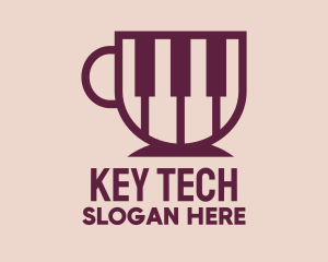 Piano Keys Mug logo design