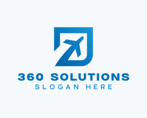 Blue Square Travel logo design