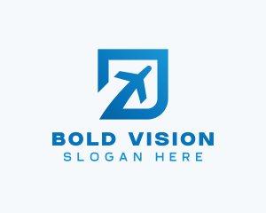 Blue Square Travel logo design