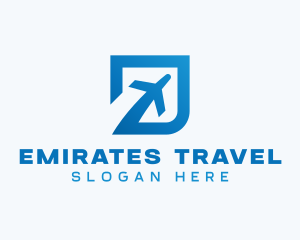 Blue Square Travel logo design