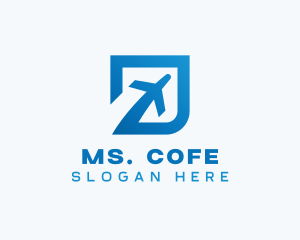 Blue Square Travel logo design