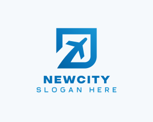 Blue Square Travel logo design