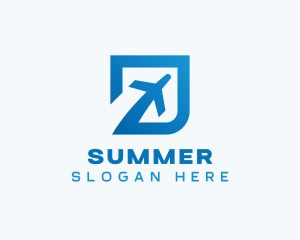 Blue Square Travel logo design