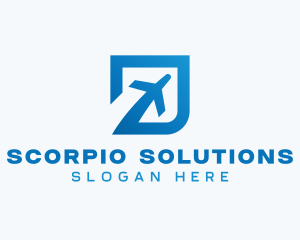 Blue Square Travel logo design