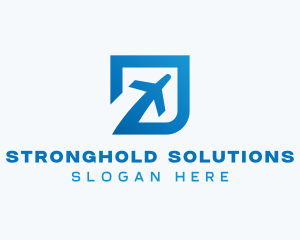 Blue Square Travel logo design