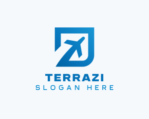 Blue Square Travel logo design