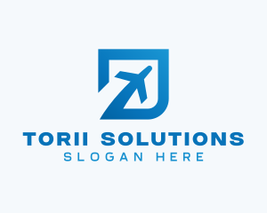 Blue Square Travel logo design