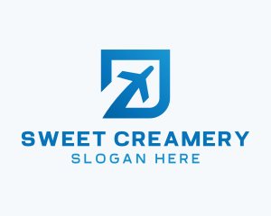 Blue Square Travel logo design