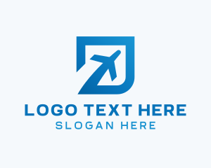 Blue Square Travel logo design