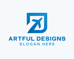 Blue Square Travel logo design