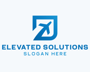 Blue Square Travel logo design