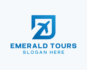 Blue Square Travel logo design