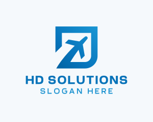 Blue Square Travel logo design