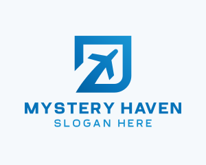 Blue Square Travel logo design