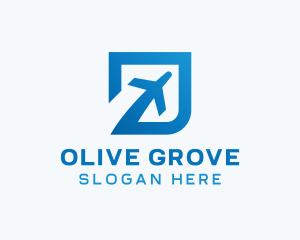 Blue Square Travel logo design