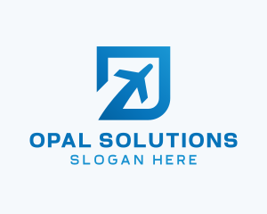 Blue Square Travel logo design