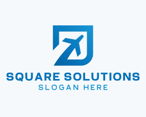 Blue Square Travel logo design