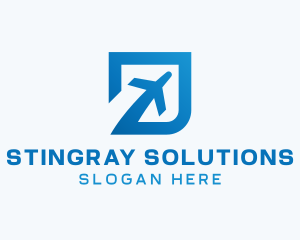 Blue Square Travel logo design