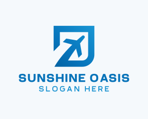 Blue Square Travel logo design