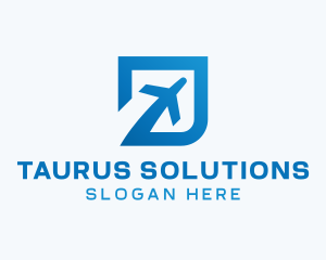 Blue Square Travel logo design