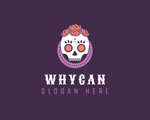 Decorative Mexican Skull Logo