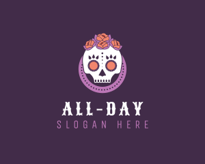 La Catrina - Decorative Mexican Skull logo design