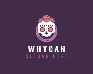 Mexico - Decorative Mexican Skull logo design
