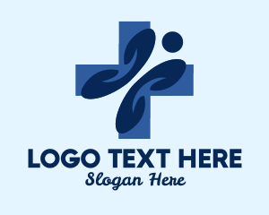 Patient - Blue Person Clinic logo design