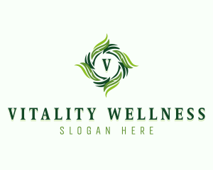 Natural Herbal Vegan logo design