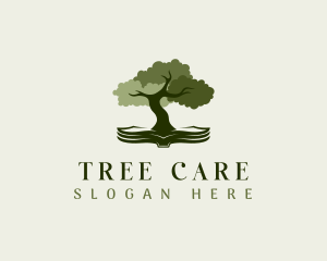 Tree Education Book  logo design