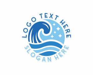 Coast - Ocean Waves Resort logo design