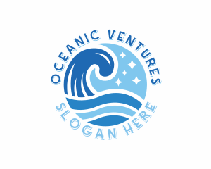 Ocean Waves Resort logo design