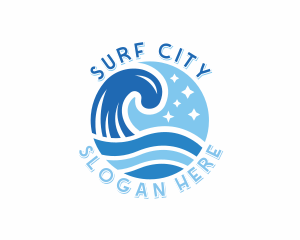 Ocean Waves Resort logo design