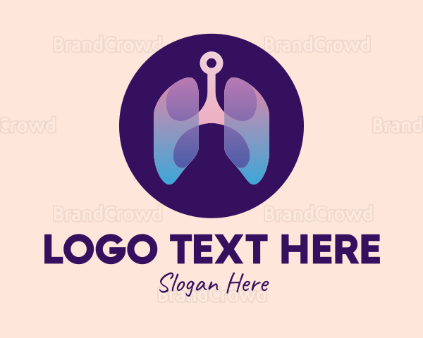 Respiratory Lung Organ Tech Logo