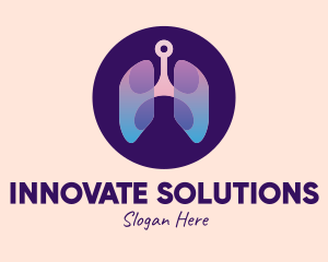 Respiratory System - Respiratory Lung Organ Tech logo design