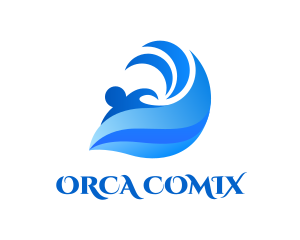 Ocean Wave Surfing Logo
