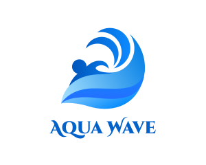 Ocean Wave Surfing logo design