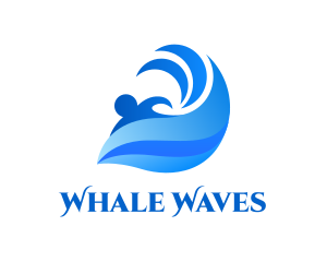 Ocean Wave Surfing logo design